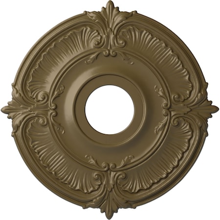 Attica Ceiling Medallion (Fits Canopies up to 5"), Hnd-Painted Mississippi Mud, 18"OD x 4"ID x 5/8"P